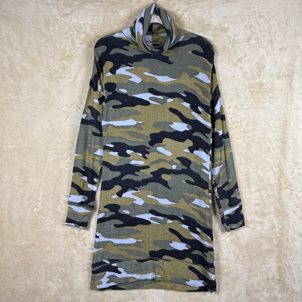 TART Collections Camouflage Print Long Sleeve Turtleneck Dress‎ Size S